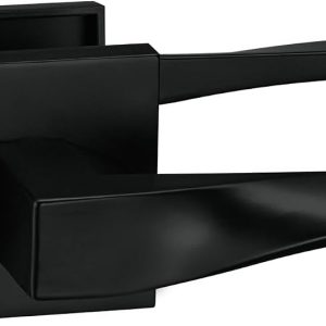 Black Square Split Handle Lock, Thickened Alloy Silent Interior Door Lock