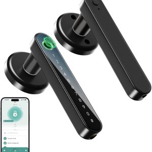 Long, Minimalist Handle Smart Fingerprint Lock