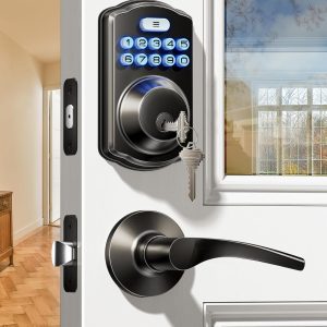 Combination Lock and Indoor Handle Lock Set